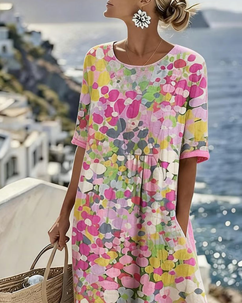 Loose Printed Dress