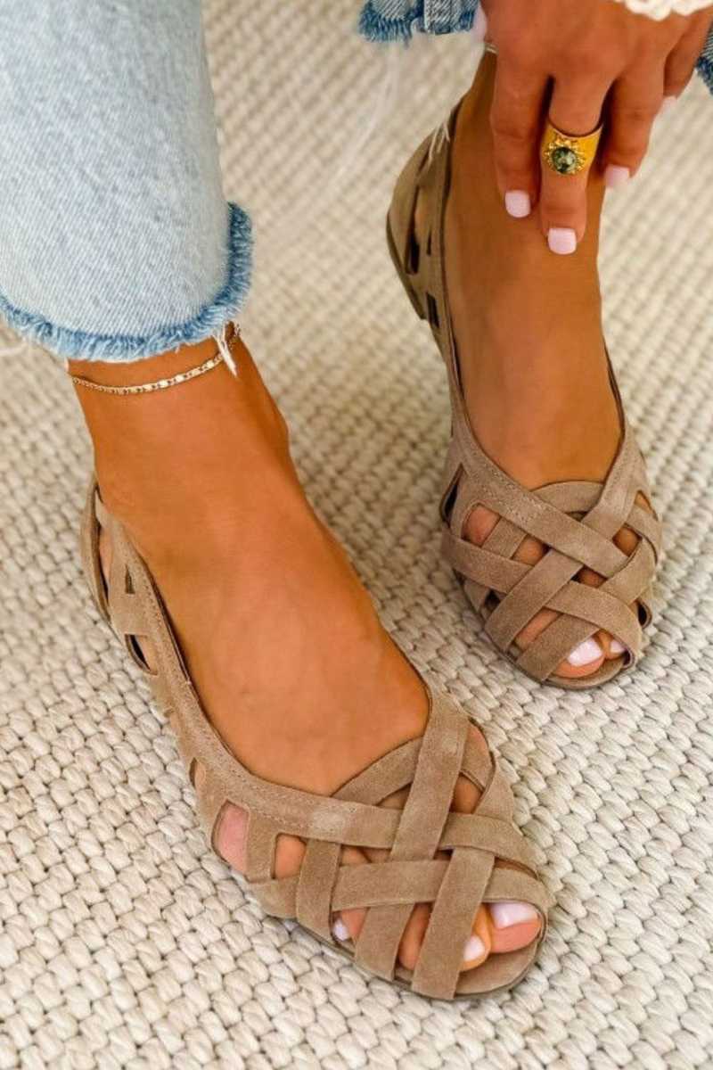 Comfort Orthopedic Cross-Strap Open-Toe Flat Sandals