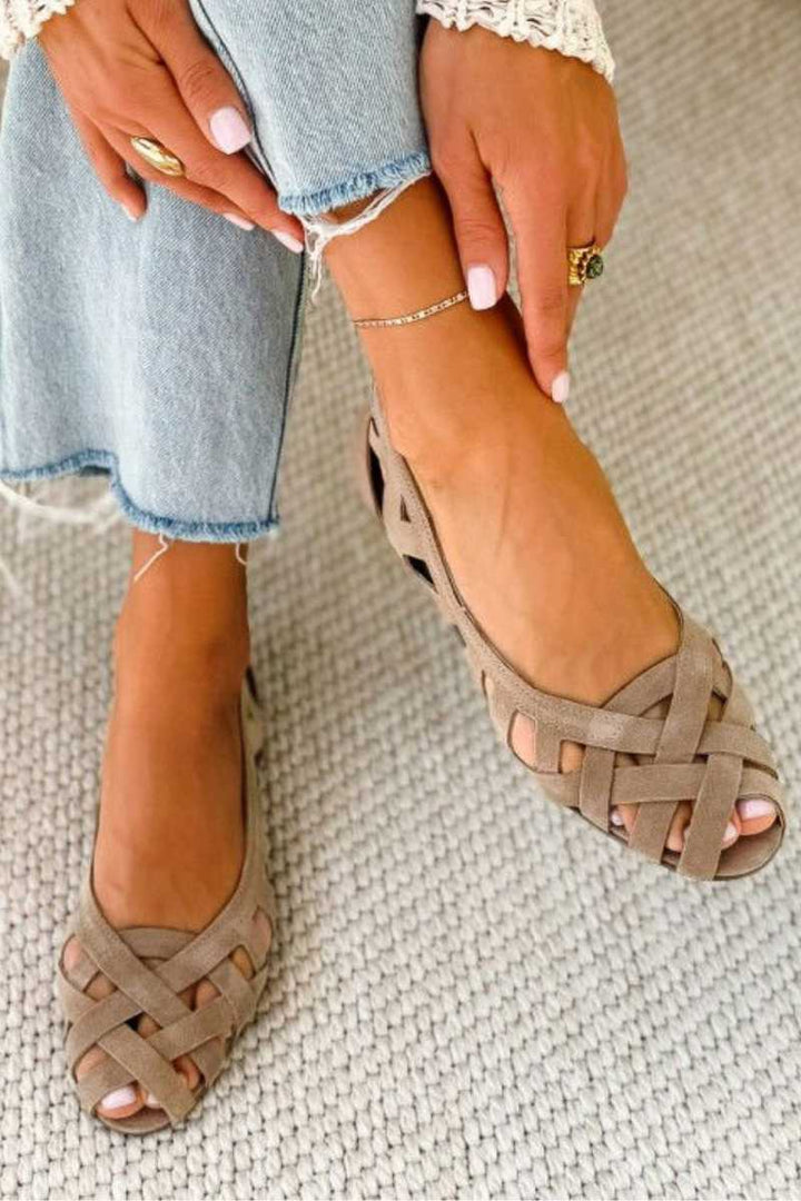 Comfort Orthopedic Cross-Strap Open-Toe Flat Sandals