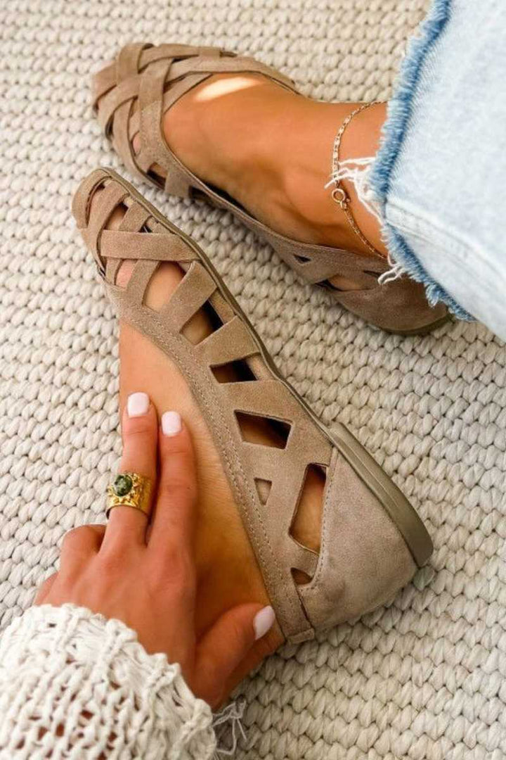 Comfort Orthopedic Cross-Strap Open-Toe Flat Sandals