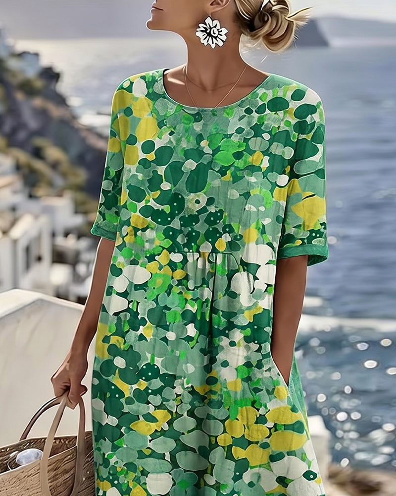 Loose Printed Dress