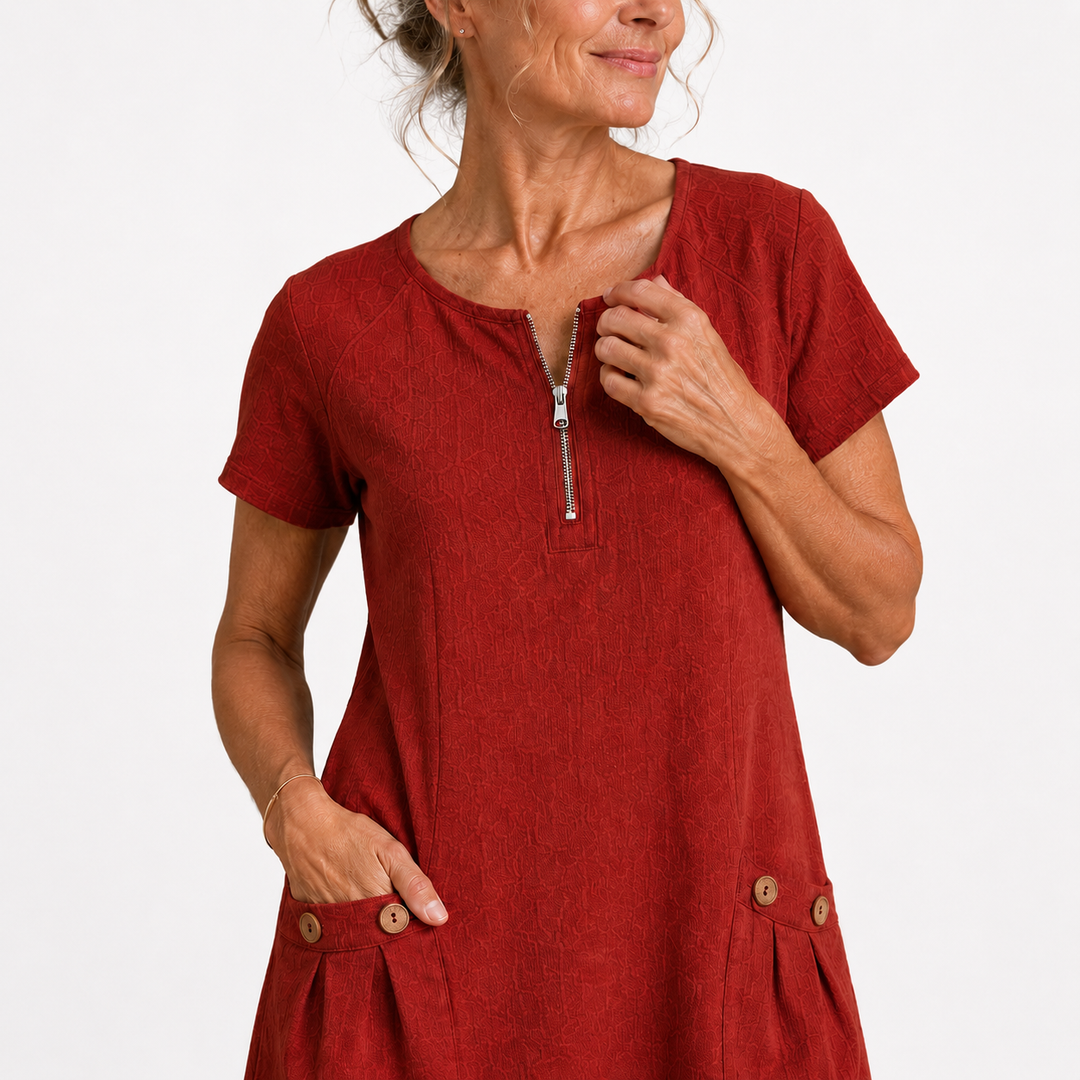 Eliana | Casual Cotton & Linen Dress