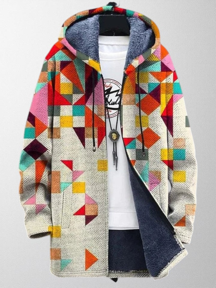Olivia – Artistic Statement Cardigan with Unique Print