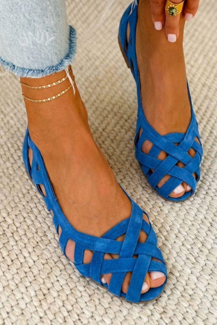 Comfort Orthopedic Cross-Strap Open-Toe Flat Sandals