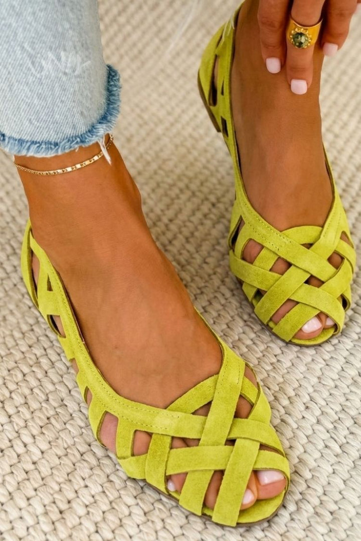 Comfort Orthopedic Cross-Strap Open-Toe Flat Sandals
