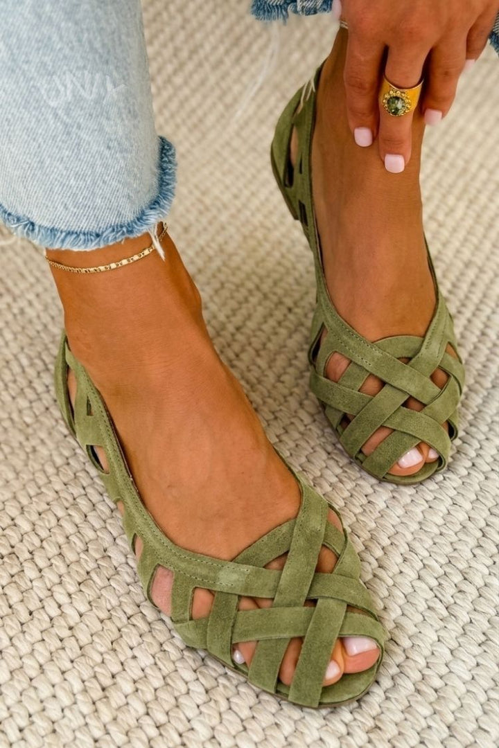 Comfort Orthopedic Cross-Strap Open-Toe Flat Sandals