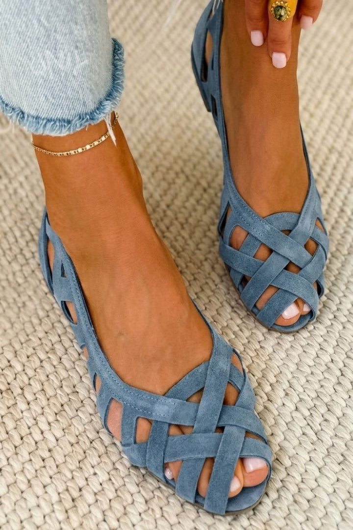 Comfort Orthopedic Cross-Strap Open-Toe Flat Sandals