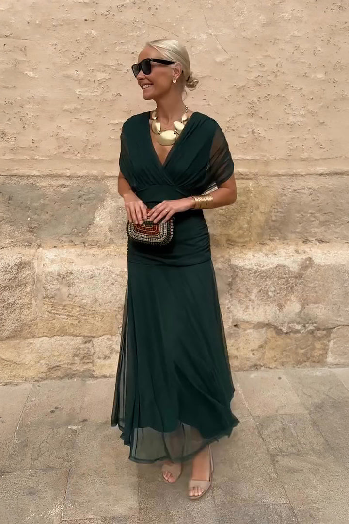 Louise | Elegant V-Neck Maxi Party Dress