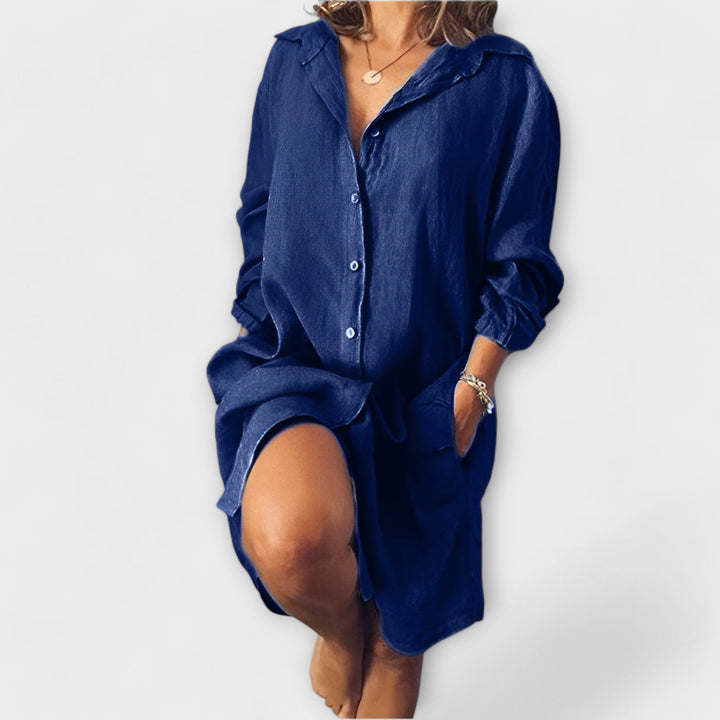 Lorivelle – Casual Linen Blouse for Everyday Wear