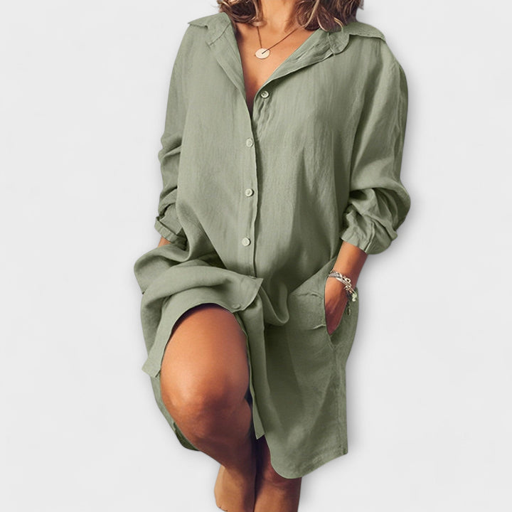 Lorivelle – Casual Linen Blouse for Everyday Wear