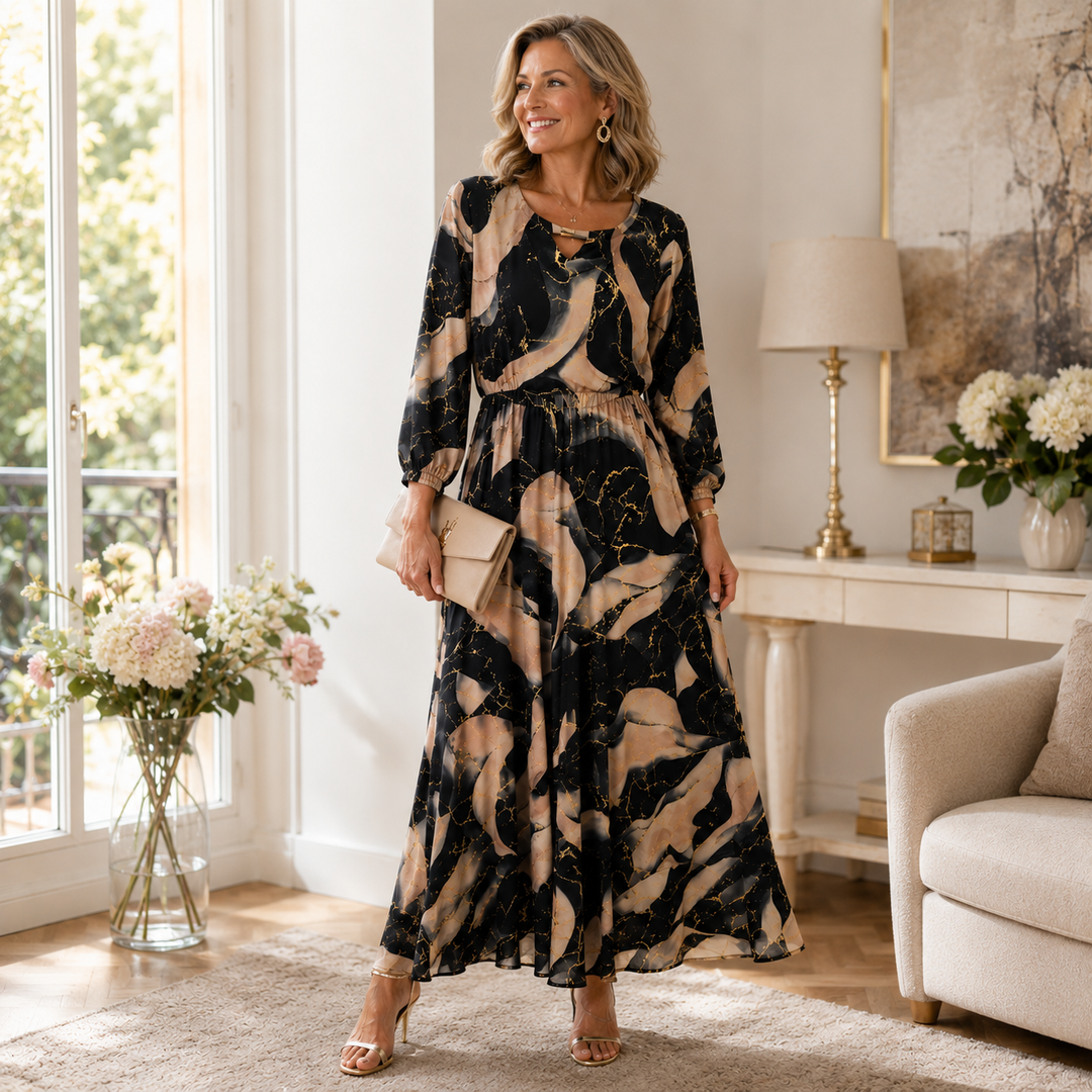 Chavelle | Printed Chiffon Dress