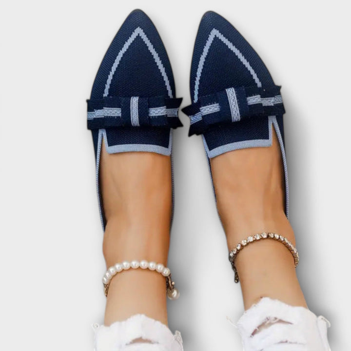 Zavina – Flat Women’s Shoes with Knotted Design