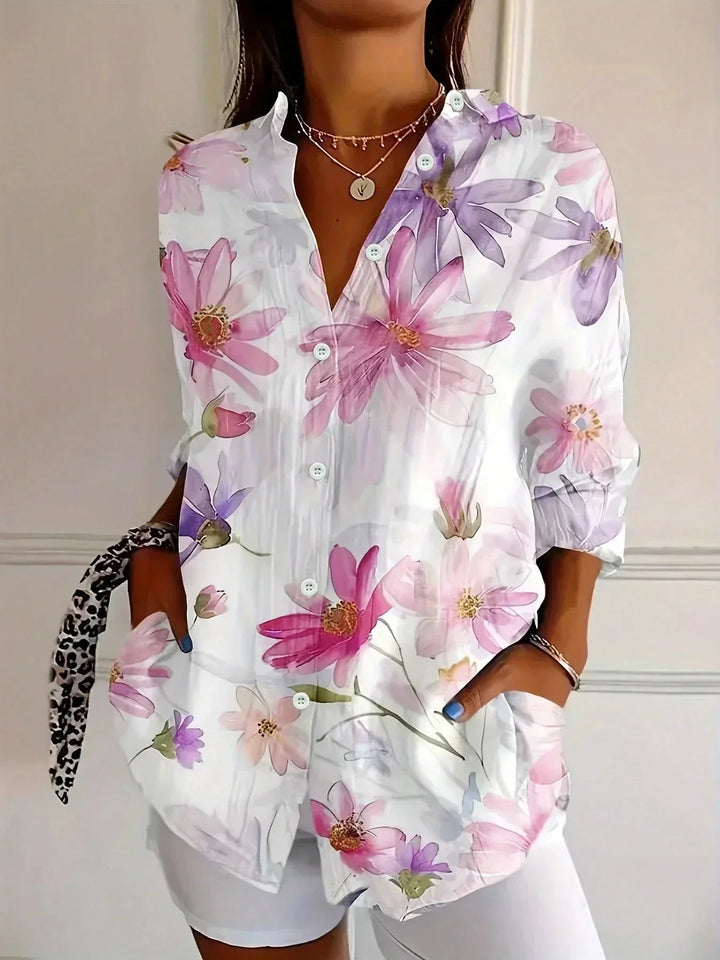 Astrid | Colourful Pattern Blouse