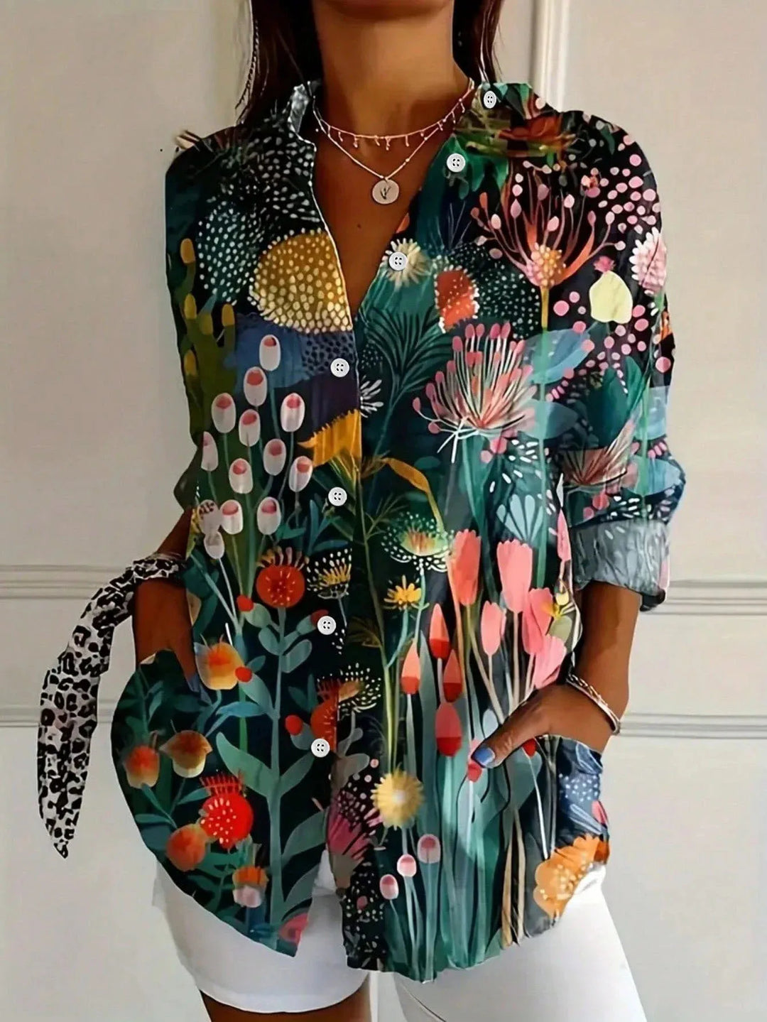 Astrid | Colourful Pattern Blouse