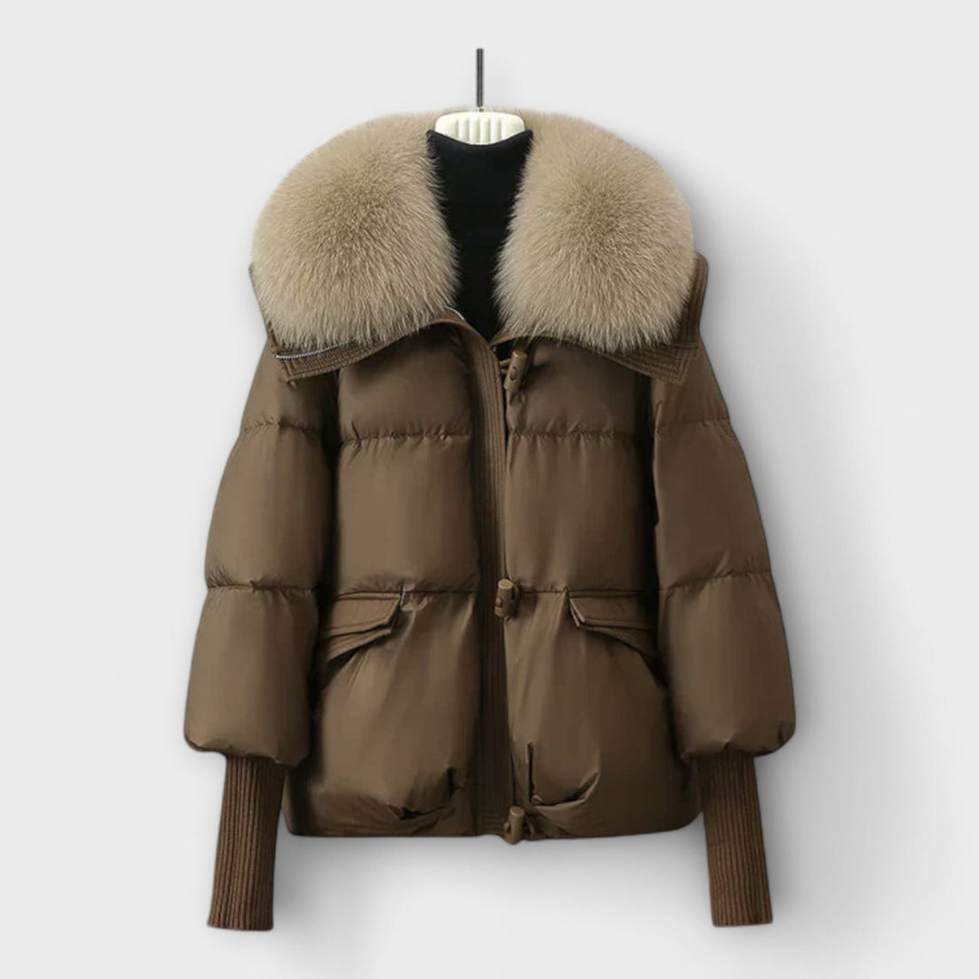 Lucyna – Elegant Jacket with Faux Fur