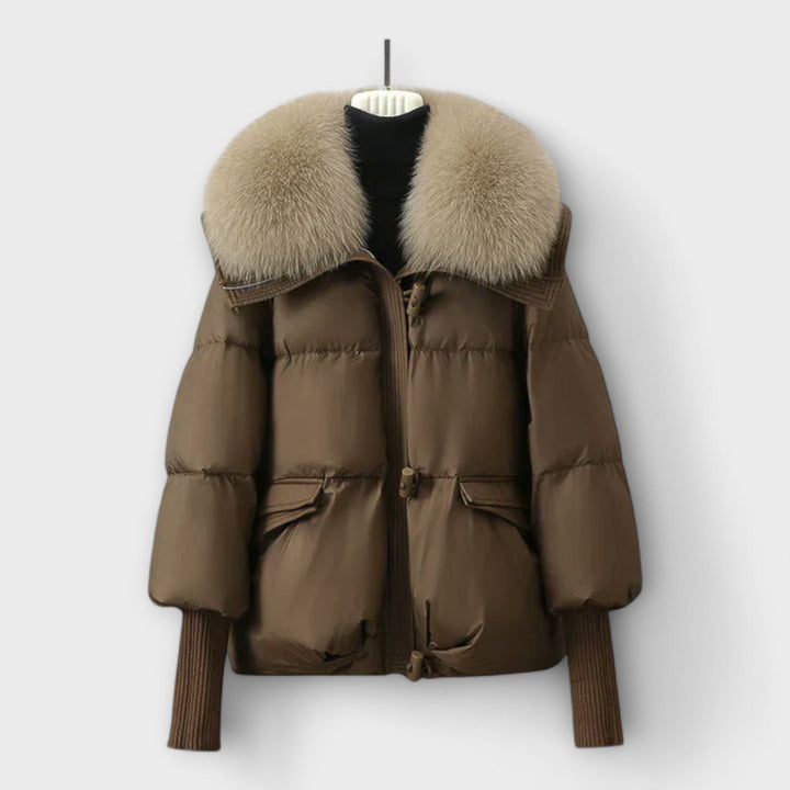 Lucyna – Elegant Jacket with Faux Fur