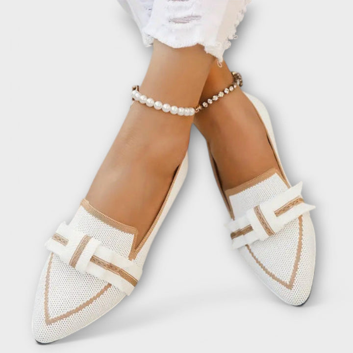 Zavina – Flat Women’s Shoes with Knotted Design