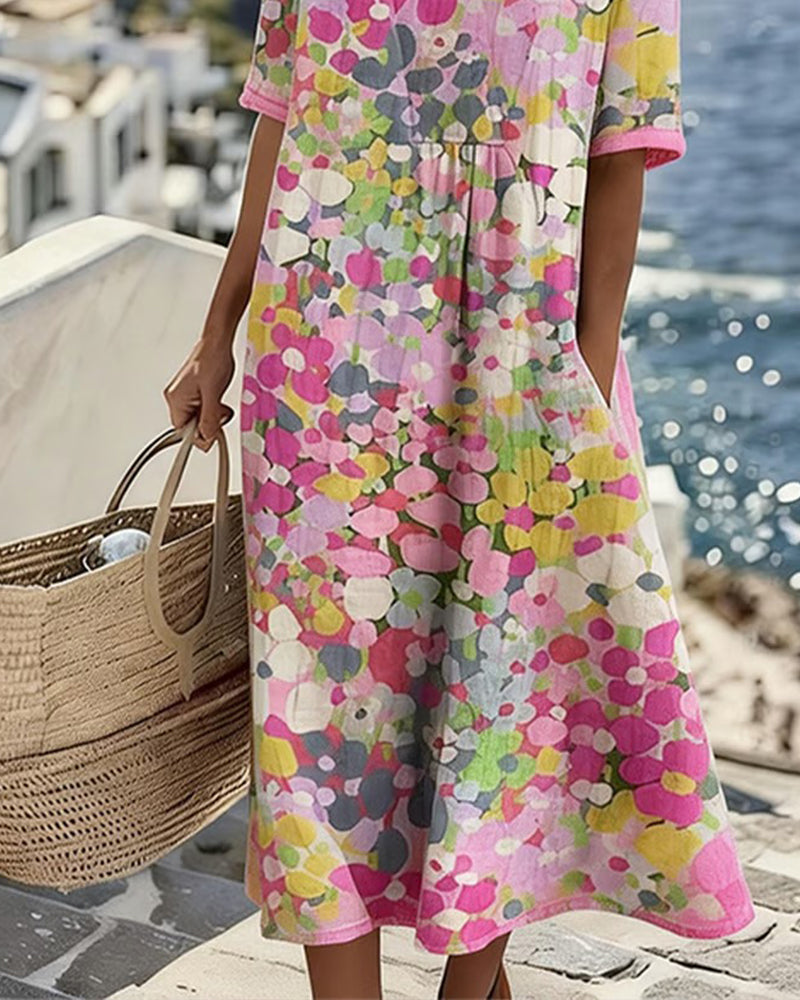 Loose Printed Dress