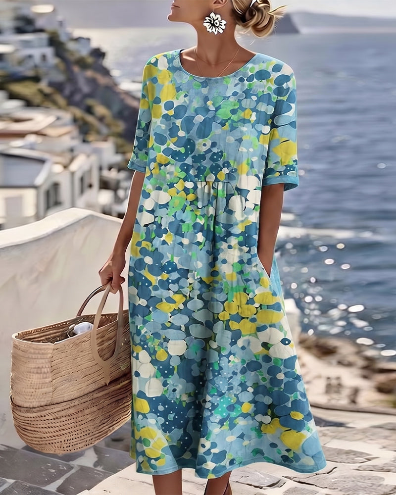 Loose Printed Dress