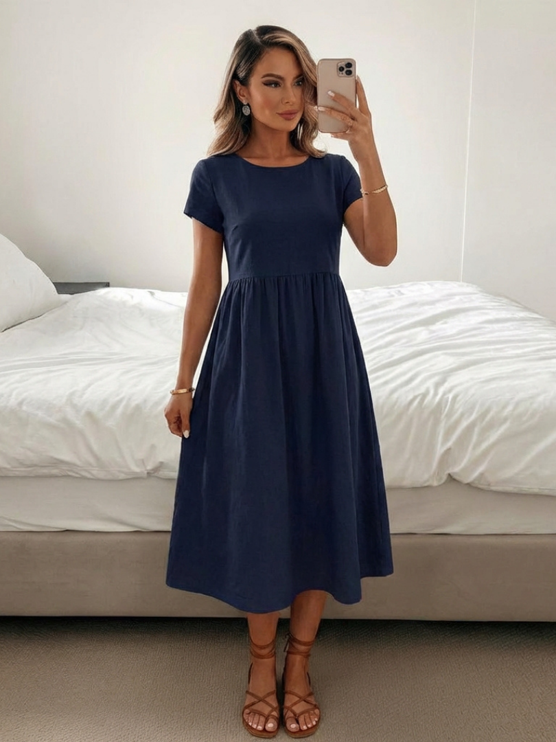 ELENI | STYLISH TUMMY COVERING POCKET DRESS