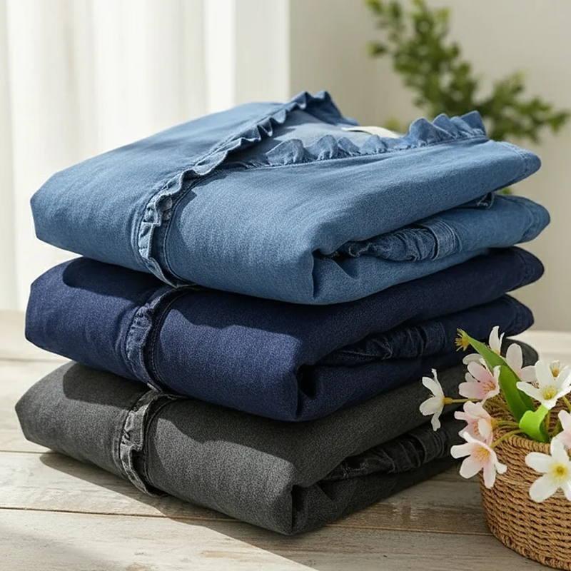 Women's Casual Ruffle V-Neck Shirt | Soft, Breathable & Flattering High-Low Hem