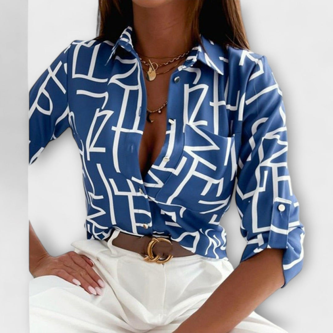 Velmira – Blouse with Classic Collar
